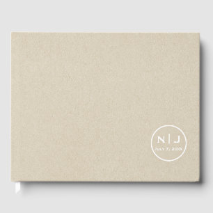 Einfach Braun Kraft Rustikal Landhochzeit Minimal Gästebuch