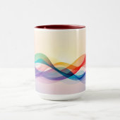 Einfach braun Moderner Niedlicher Kaffee Tasse (Zentrum)