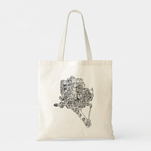 Einfach British Motoring Magazine Canvas-Tasche Tragetasche