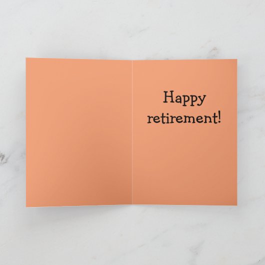 Einfach "Bube it"-Pensionierung Karte (Innenseite)