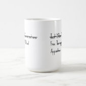 Einfach Bürogespräche Kaffeetasse (Mittel)