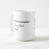 Einfach Bürogespräche Kaffeetasse (Vorderseite Links)