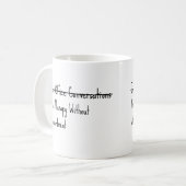 Einfach Bürogespräche Kaffeetasse (Vorderseite Links)