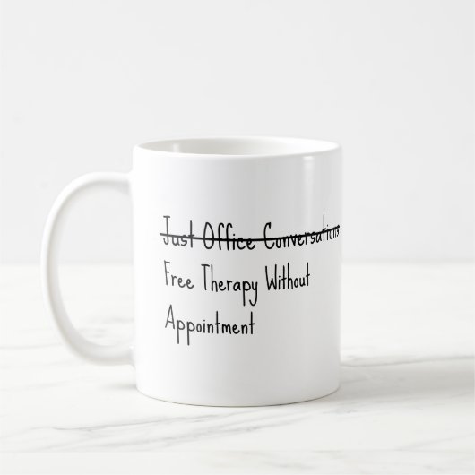 Einfach Bürogespräche Kaffeetasse (Links)