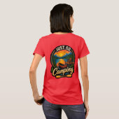 Einfach Camping T-Shirt (Schwarz voll)