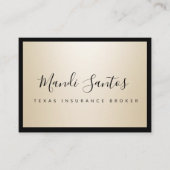 EINFACH CHAMPAGNE VISITENKARTE (Vorderseite)