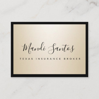 EINFACH CHAMPAGNE VISITENKARTE