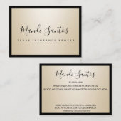 EINFACH CHAMPAGNE VISITENKARTE (Vorne/Hinten)