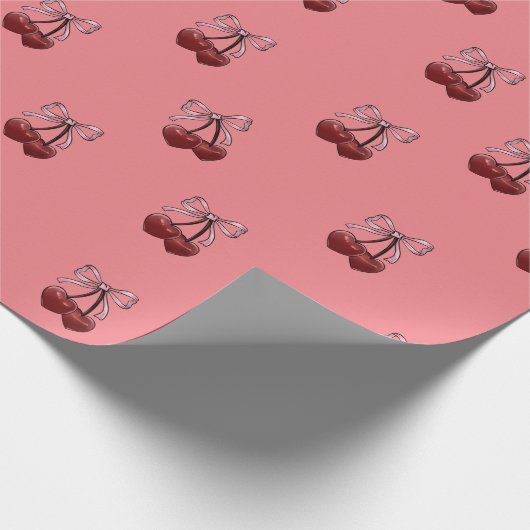 Einfach Cherries Geschenkpapier (Ecke)