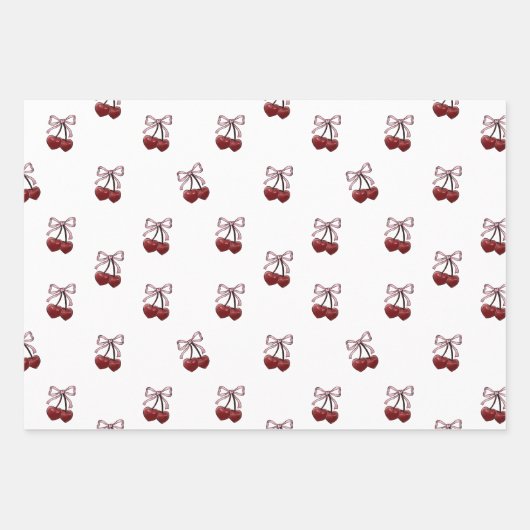 einfach Cherries Geschenkpapier Set (Vorderseite 2)