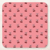 Einfach Cherries Rechteckiger Pappuntersetzer (Vorderseite)