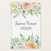 Einfach Chic floral Blooms Planer (Vorderseite)