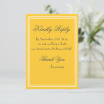 Einfach Chic Gelb Weiß Rand Fancy Schwarze Schrift