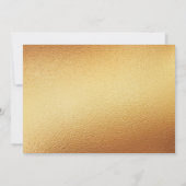 Einfach Chic Gold Foil Foto Geburtserklärung ankün Ankündigung (Rückseite)