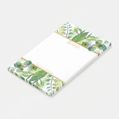 Einfach Chic Greenery & Gold Foil Note Pad Post-it Klebezettel (angewinkelt)