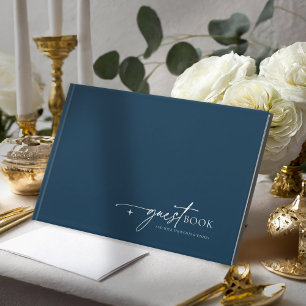 Einfach Chic Hochzeit Preußen Blue ID1046 Gästebuch