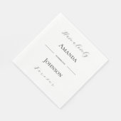 Einfach chic Hochzeitstüchlein Serviette (Ecke)