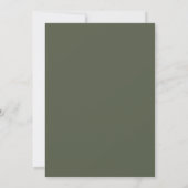 Einfach Chic Wedding Menu Pearl/Moss Green ID1046 (Rückseite)