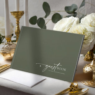 Einfach Chic Wedding Moss Green ID1046 Gästebuch