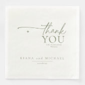 Einfach Chic Wedding Vielen Dank Pearl White ID104 Serviette (Vorderseite)