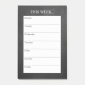 Einfach Chic Weekly Planner | Kopfbrett Post-it Klebezettel (Vorderseite)