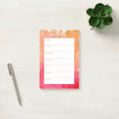 Einfach Chic Weekly Planner | Wasserfarbe Post-it Klebezettel (Büro)