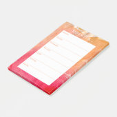 Einfach Chic Weekly Planner | Wasserfarbe Post-it Klebezettel (angewinkelt)