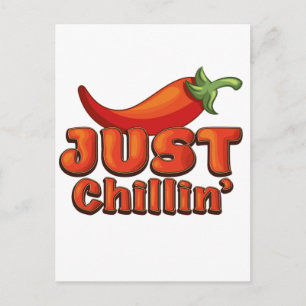 Einfach chillen postkarte