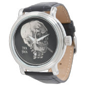 Einfach chillen Schädel Armbanduhr (Schrägansicht)