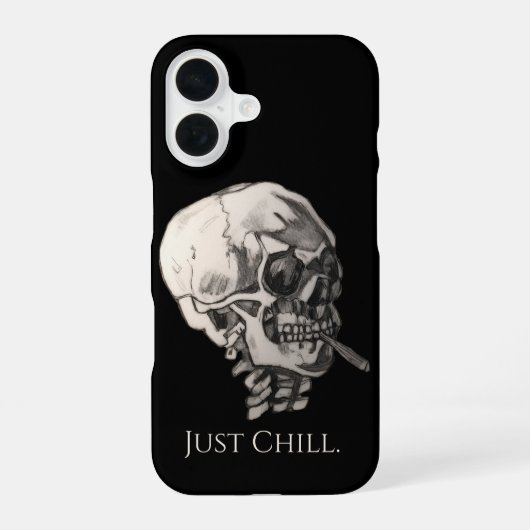 Einfach chillen Schädel iPhone 16 Hülle (Rückseite)