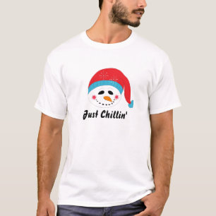 Einfach chillen Schneemann T-Shirt