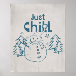 Einfach chillen Weihnachtsspiel Poster