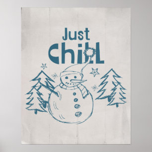 Einfach chillen Weihnachtsspiel Poster