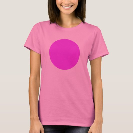 Einfach Circle - Neon Lila T-Shirt (Vorderseite)