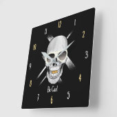 Einfach Cool Totenkopf Wanduhr (Winkel)