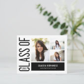 Einfach Cooler bearbeitbarer Abschluss Postkarte (Stehend Vorderseite)