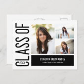 Einfach Cooler bearbeitbarer Abschluss Postkarte (Vorne/Hinten)