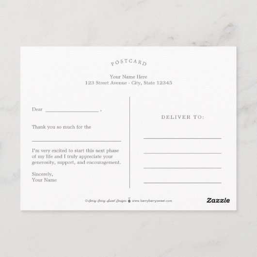 Einfach Cooler bearbeitbarer Color-Abschluss Viele Postkarte (Rückseite)