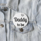 Einfach Daddy zu Baby Shower Button (Beispiel)