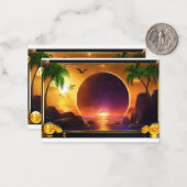 Einfach dankbar" mitteilungskarte (Vorderseite/Rückseite Beispiel)