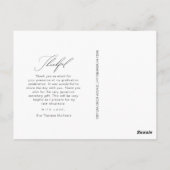 Einfach dankbarer Abschluss Foto Vielen Dank Postkarte (Rückseite)