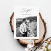 Einfach dankbares Hochzeitsszenario Foto Vielen Da Postkarte