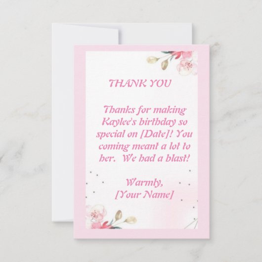 Einfach Dankbarkeit ausdrücken: Flat Dankeschön Ca Dankeskarte (Vorderseite)