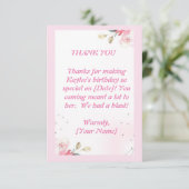Einfach Dankbarkeit ausdrücken: Flat Dankeschön Ca Dankeskarte (Stehend Vorderseite)