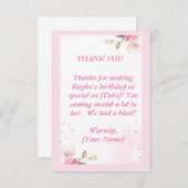 Einfach Dankbarkeit ausdrücken: Flat Dankeschön Ca Dankeskarte (Vorne/Hinten)