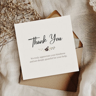 Einfach Dankbarkeit Elegante Square Card
