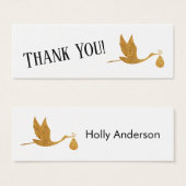 Einfach Danke an die Imitate Gold Storch Insert Ca (Vorne & Hinten)