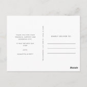 Einfach danke, dass Sie die Postkarten für das Hoc (Rückseite)