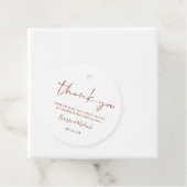 Einfach danke, dass Sie Rost und White Wedding Nam Geschenkanhänger (Beispiel)