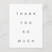 Einfach danke, dass Sie so viel flache Postkarte h (Vorderseite)